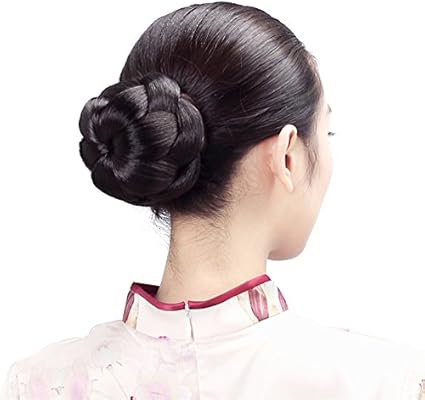 Amazon Com Remeehi Synthetic Hair Chignon Braided Bun Hair