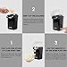Hot Air Popcorn Popper, Aicok 1200W Popcorn Maker with Measuring Cup, Removable Lid, No Oil Needed, FDA and ETL Approved, Black