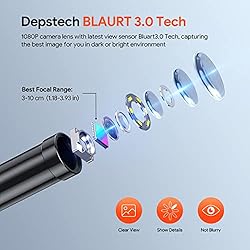 DEPSTECH 5" IPS Screen Industrial Borescope, 0.25in