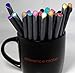 Fineliner Pens by Precision Color Products | For your Desk, Planner, Art, Sketching, Notebook, Journal and Kid School | 10 Marker Set .38 Tip Yellow Orange Red Pink Purple Blue Teal Green Brown Black