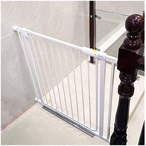 ペットゲート フェンス ベビーゲート 猫脱走防止フェンス 赤ちゃんの門室内セーフティゲイツはエキストラワイドベビーゲートホワイトペットドアを取り付けた157センチメートル広い圧力に85センチメートル間のスペースに適合します Size 人気ショップが最安値挑戦 Llnn