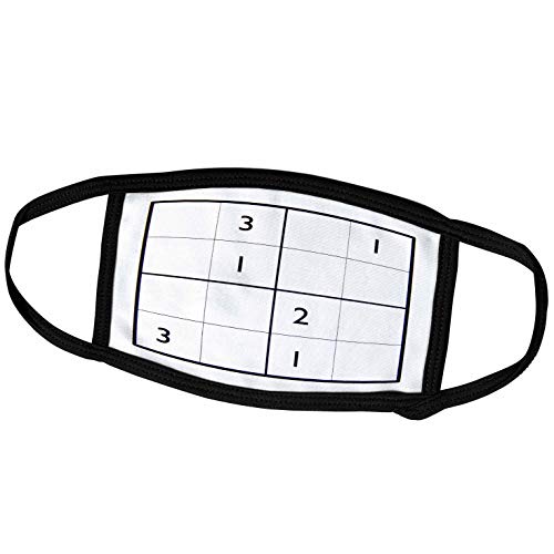 3dRose Face Cover Large, Sudoku