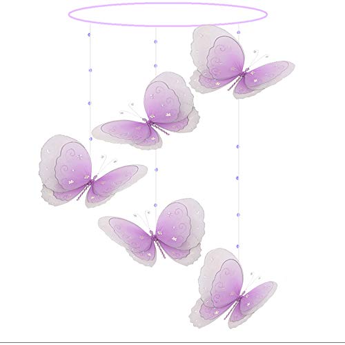 Amazon Com Butterfly Multi Layered Nylon Hanging Spiral Mobile