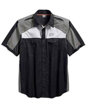 Men's Performance Vented Colorblocked Woven Shirt 96423-18VM