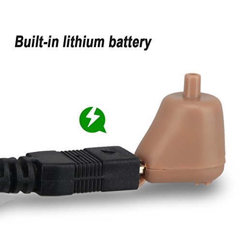 Jaxbo Hearing Amplifier Super Mini, Hearing Aids for Adult, Seniors, Children, Men and Women Fit Left/Right Ears-Rechargeable USB