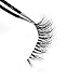 Lunamoon Invisible Transparent Band 3D Mink Fur Fake Eyelashes Women's Makeup False Lashes Hand-made Mink Lash 1 Pair Pack (TD04)
