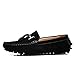 SUNROLAN Men's Casual Suede Leather Tassel Slip-On Loafers Outdoor Low Boat Shoes Driving Car Moccasins