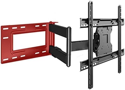 テレビスタンド テレビウォールブラケットチルトスイベル ヘビーデューティーダブルエクステンドアーム付き 最大68kgの40 70インチフラットおよびカーブtv用vesa4x480mm 簡単インストール Color Black