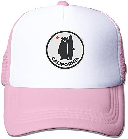 YCTBHATS California Surf Bear Mesh Unisex Adult-one Size Snapback Trucker Hats
