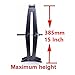 Scissor Car Jack 2 Ton Steel with Chromed Handle for Roadside Tire Change Repair, Black 1 Pcs