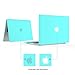 IBENZER MacBook Air 11 Inch Case, Soft Touch Hard Case Shell Cover with Keyboard Cover for Apple MacBook Air 11 A1370 1465,Turquoise, MA11TBL+1