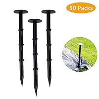 Plastic Edging Nails 8 Inches 50 Pack, Landscape Spikes Anchoring Stakes for Landscape Edging, Lawn Garden Border, Landscape Fabric, Weed Barrier and Paver Edging