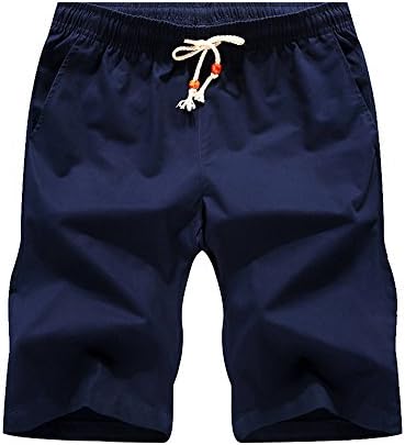 LOG SWIT Slim Fit Casual Shorts Mens Boardshorts Men Shorts Quick Dry Bermuda Casual Jogger Blue S
