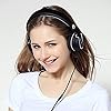 Rockpapa-952-Stereo-Foldable-Headphones-On-Ear-Adjustable-Headband-with-Microphone-for-Kids-Childrens-Adults-Tablet-Computer-Mobile-CDDVD-MP34-Black-White Rockpapa Kids Headphones, 952 Childrens Headphones, Wired Headphones with Microphone, Foldable, Stereo Sound, 3.5mm Jack…