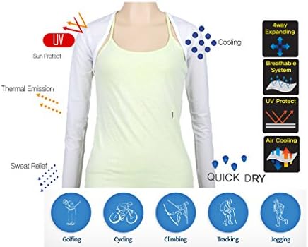 UV Protection Cooling Shawl Arm Sleeve Sports Bolero-Golf, Cycle, outdoor sports