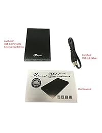 avolusion hd250u3 500 GB Ultra Slim SuperSpeed USB 3.0 Disco duro externo portátil (Disco) de bolsillo (Negro)   2 Años de Garantía)