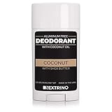 All Natural Aluminum Free Deodorant - Made in the USA with Coconut Oil & Essential Oils for Women and Men - Vegan, Non-GMO & Organic Ingredients (Coconut)