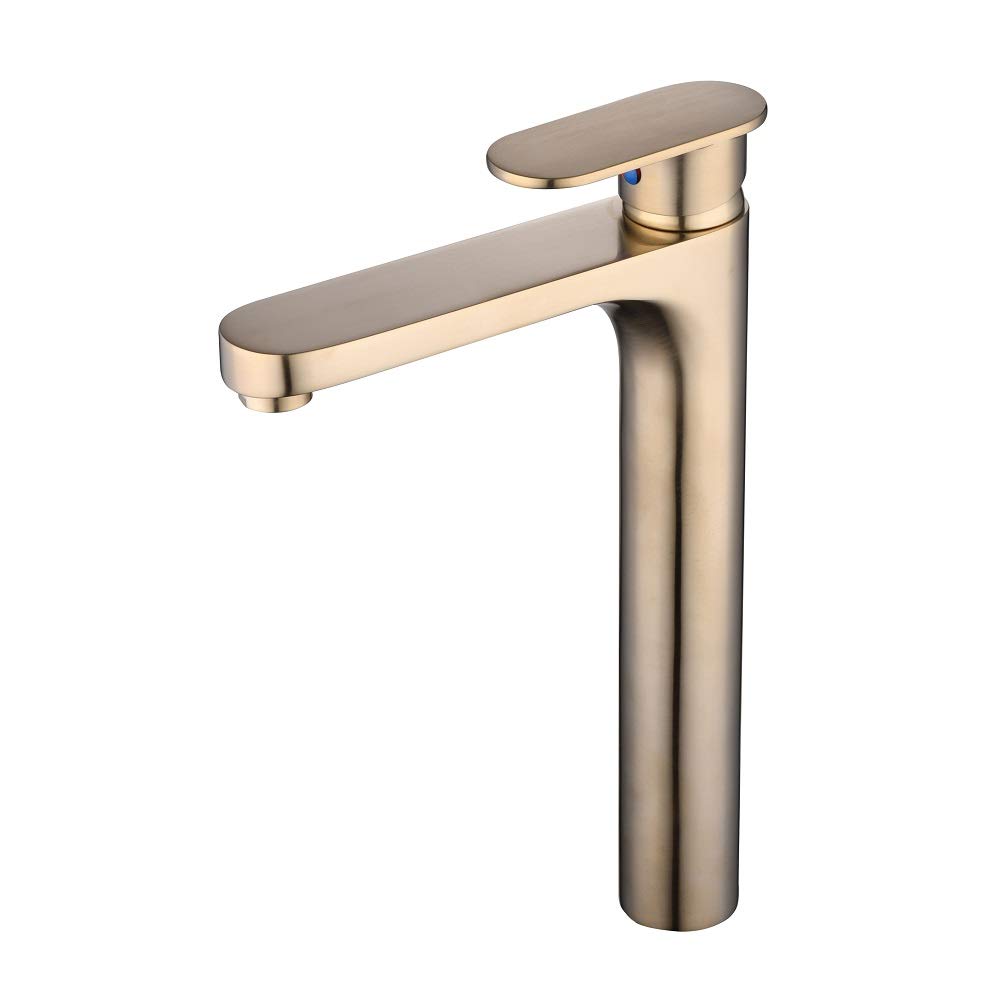 Bathroom Sink Faucet Single Handle Brushed Gold Bathroom Lavatory Sink Faucet Mixer Basin Faucet Gudetap GT3042NGH…