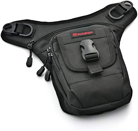 デイトナ ヘンリービギンズ バイク用 ホルスターバッグ 1l ブラック ポリエステル 長財布収納可 3室