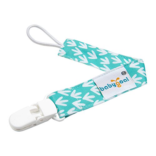 image for Babygoal Pacifier Clips for Girls, 6 Pack Pacifier Holder Fits Most Pa