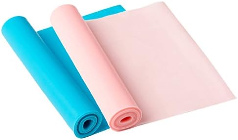 ASSport 5 ft Exercise Resistance Bands, Fitness Stretch Bands, Training Fitness Yoga Pilates Physical Therapy, 2 Pack