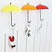 Colorful Umbrella Wall Hooks Key Wall Holder Organizer Decorative Wall Hanging Hooks Key Hangers for Wall Organizer Home Office Supplier Set of 6