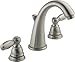 Peerless Claymore Widespread Bathroom Faucet Brushed Nickel, Bathroom Faucet 3 Hole, Bathroom Sink Faucet, Drain Assembly, Brushed Nickel P299196LF-BN