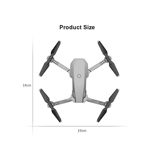 Greaked E68 Fernbedienung Verbesserte Drohne Weitwinkel 4K 720P 1080P HD Kamera Quadcopter Faltbar WiFi FPV Vierachsen… – Bild 4
