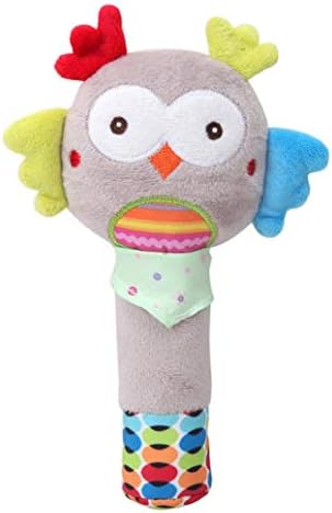 Livoty Animals Hand Bells Musical Baby Soft Toys Developmental Rattle Bed Kids
