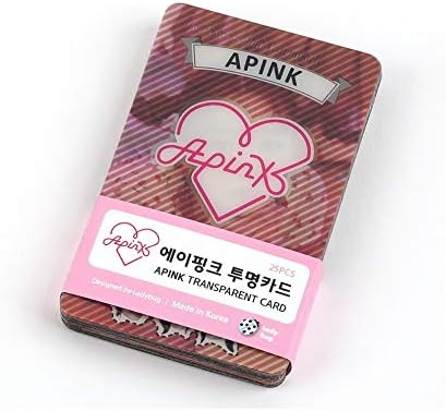 APINK Transparent Card (25pcs) Goodness Clear Photo Cards, Kpop Star Goods
