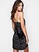 Victoria's Secret Crushed Velvet Slip, Black, XS/S