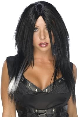 Rubie S Wig Black With White Streak Amazon Ae