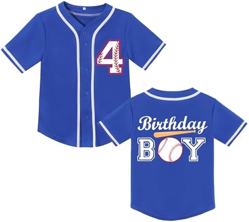 Amazon.com: Kids Baseball Jersey Boys 6th Birthday Gift Print