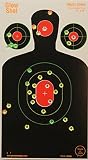 18" x 10" Silhouette Splatter Target - Multi-Color -GlowShot Targets - See Your Hits Instantly