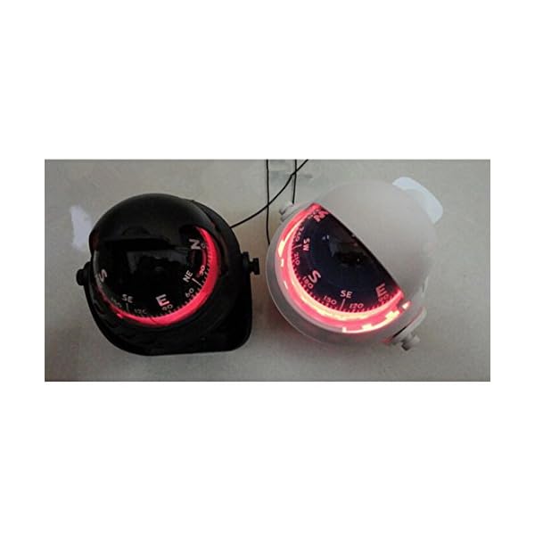 Adjustable-Sea-Illuminated-Pivoting-Marine-Compass-for-Caravan-Truck-Boat-White