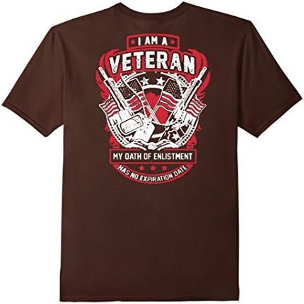 Men's I Am A Veteran XL Brown