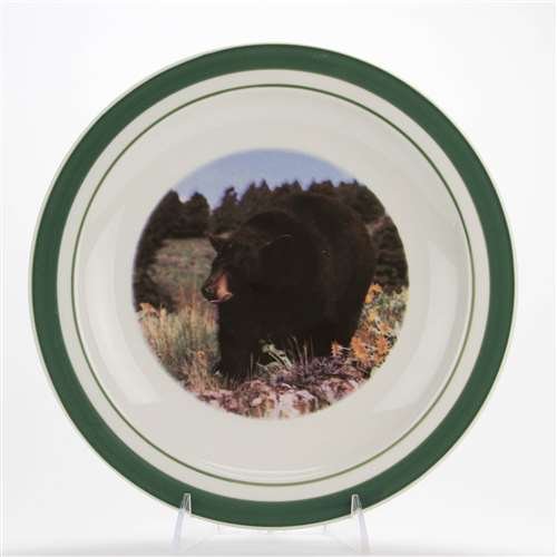 Black Bear by Tienshan, Stoneware Dinner Plate Dinner Plates