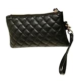 niceeshop(TM) Vintage Women PU Leather Wristlet Wallet Diamond Embossed Clutches Purse With Lock