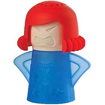Angry Mama Microwave Oven Cleaner - Heat Resistance Kitchen High Temperature Cleaning Equipment，Just Add Vinegar and Water，Clean The Smell and Bacteria
