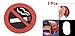 uxcell 5 Pcs Vehicle Car Plastic Reflective No Smoking Sticker Red White