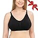 Kindred Bravely Simply Sublime Nursing Bra for Breastfeeding and Maternity (Black, Large)