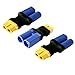 Male EC5 to Female XT60 Adapter,KCRTEK 3PCS Female XT60 to Male EC5 Connector Adapter No Wires RC LiPo Battery Connectors