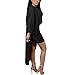 Kafiloe Womens Sexy Batwing Sleeve Cape Deep V Neck Party Bodycon Short Mini Dress Clubwear Plus Size
