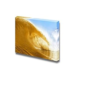 Canvas Prints Wall Art - Very Big Wave of Beer | Modern Wall Decor/Home Decoration Stretched Gallery Canvas Wrap Giclee Print. Ready to Hang - 12" x 18"