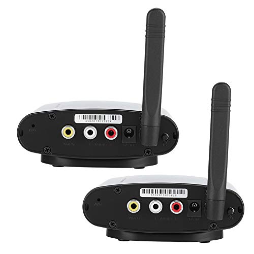 Tangxi 24-Channel 5.8GHz AV Wireless Transmitter Receiver Sender Audio Video 200m Transmission, Compatible with DVD/DVR/CCD Camera/IPTV/Satellite STB/Digital TV STB