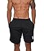 YoungLA Men's Yoga Running Shorts w/ Zipper Pockets Black Medium