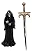 Ebros Death Mail Grim Reaper Letter Opener Holding Golden Dagger Sword for Study Office Desktop Decor