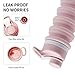 YEEONE Collapsible Water Bottle Food-Grade Silicone, Leak Proof Portable Travel &Sports Water Bottle (Pink)