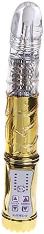 Coldgirl Thrusting Rotating Viberate Large Size Rabbit Toys for Women Pleasure (Gold)