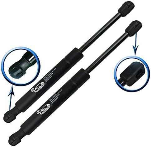 Two Rear Trunk Lid Gas Charged Lift Supports for 2007 Ford Fusion Without Spoiler, 2007 Mercury Milan Without Spoiler, 2007 Lincoln MKZ Without Spoiler. Left and Right Side. LSC-0499-A-2